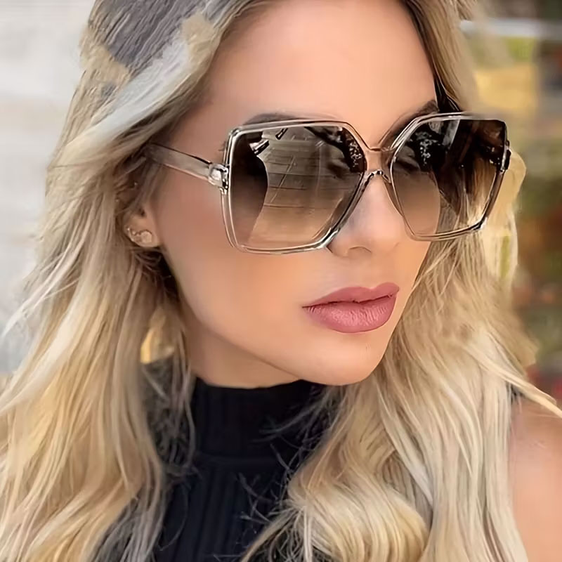 Outdoor Adventure Brand - Chic Vintage Polygon Metal Sunglasses -