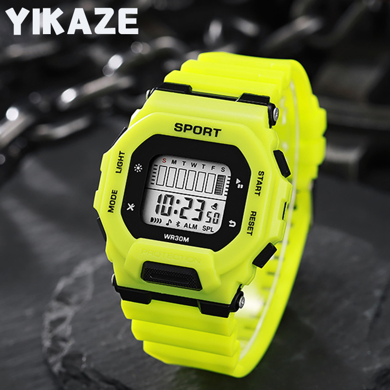 Outdoor Adventure And Sports - YIKAZE Men's Sports Watch Waterproof LED