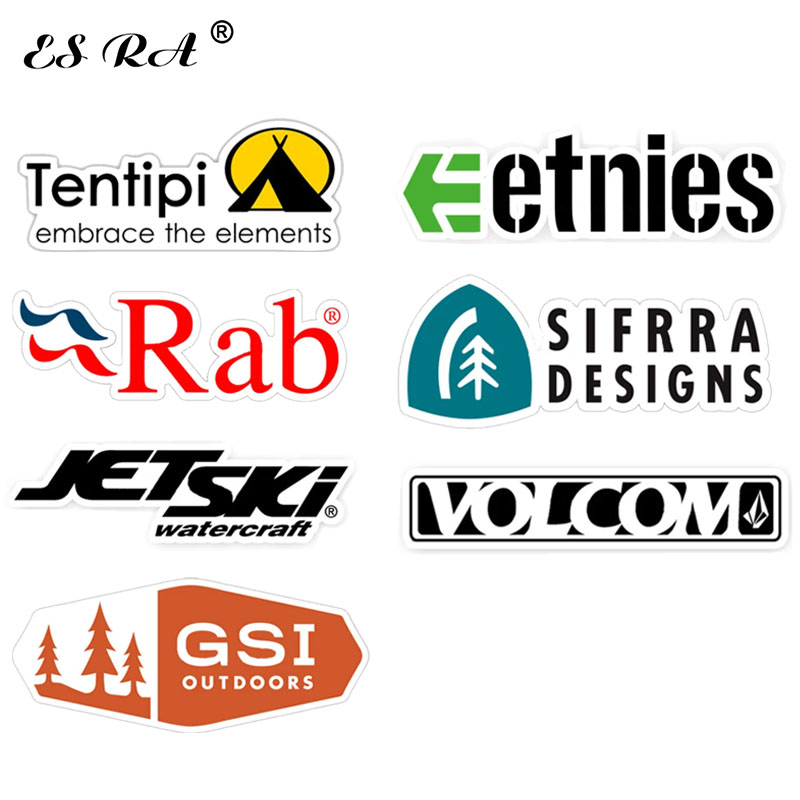 Outdoor Adventure Brand - Outdoor Brand Logo Stickers Ski Board