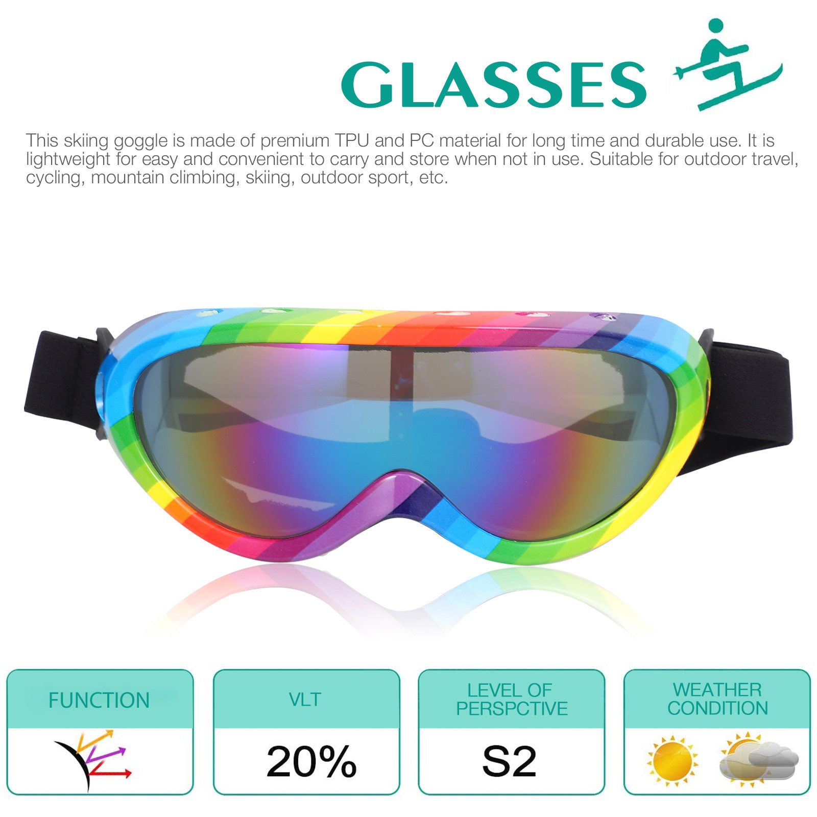 Outdoor Adventure Ideas - 1Pair Sports Goggles Outdoor Adventure Goggles