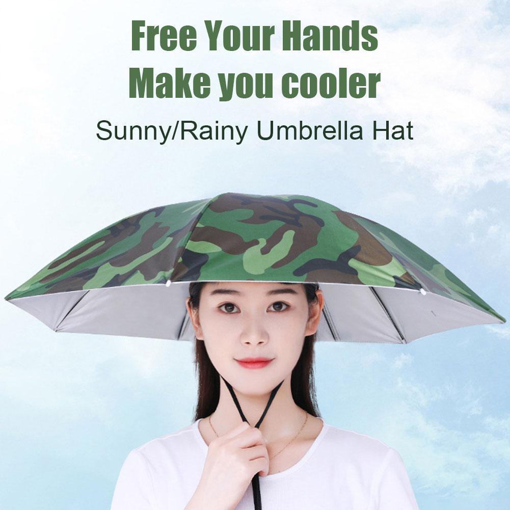 Outdoor Adventure Hat - Portable Rain Umbrella Hat Foldable Outdoor