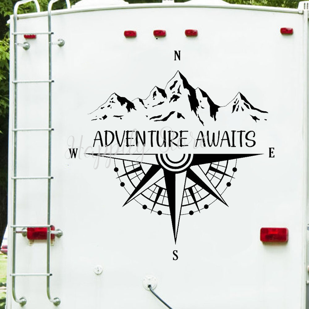 Campervan Stickers Adventure A - Outdoor Adventure Ideas recensie en prijs