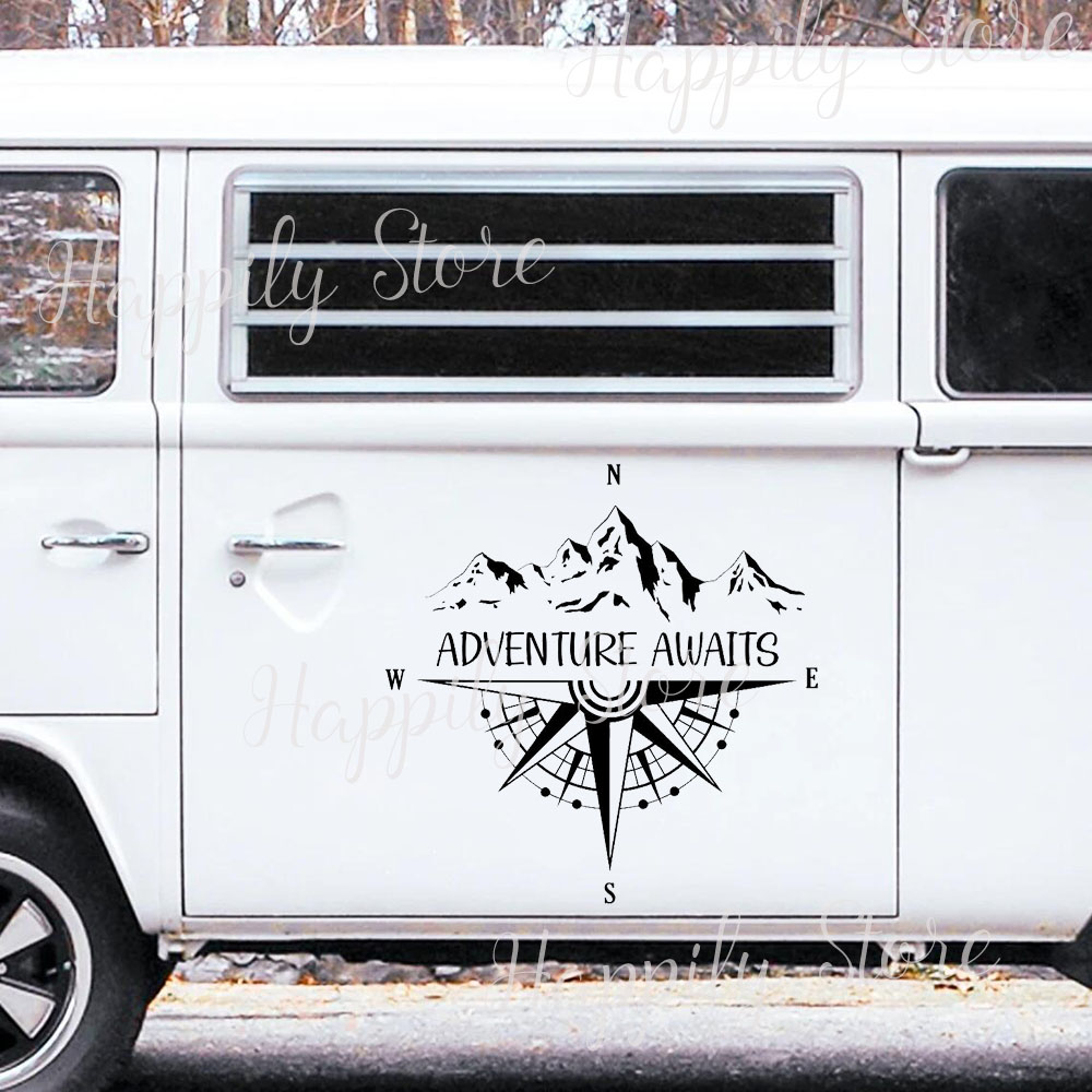 Campervan Stickers Adventure A - Outdoor Adventure Ideas recensie en prijs