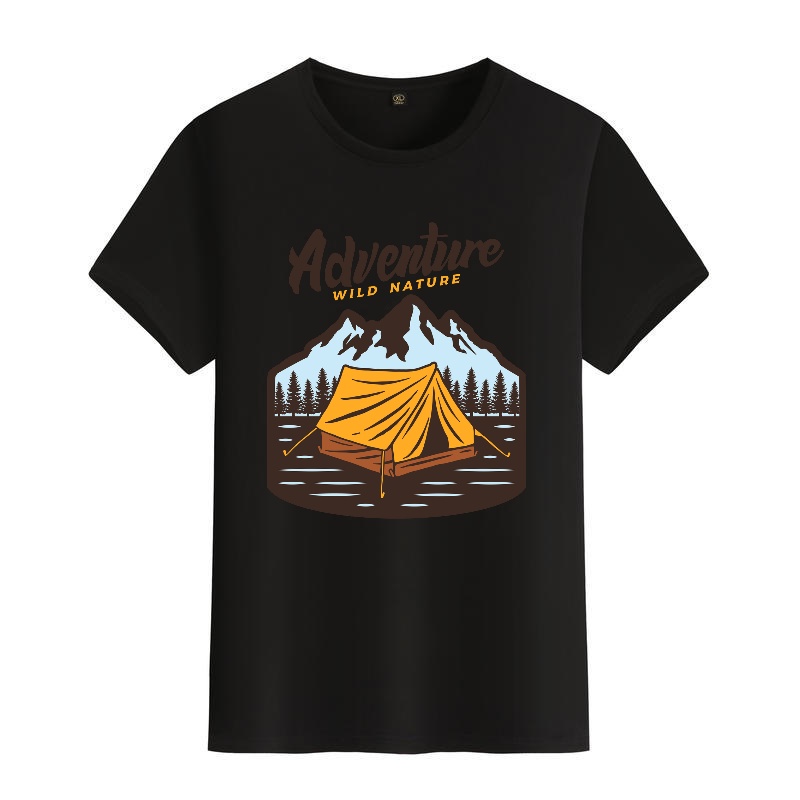 Men's Black Round-Neck Short-S - Outdoor Adventure Outfit recensie en prijs
