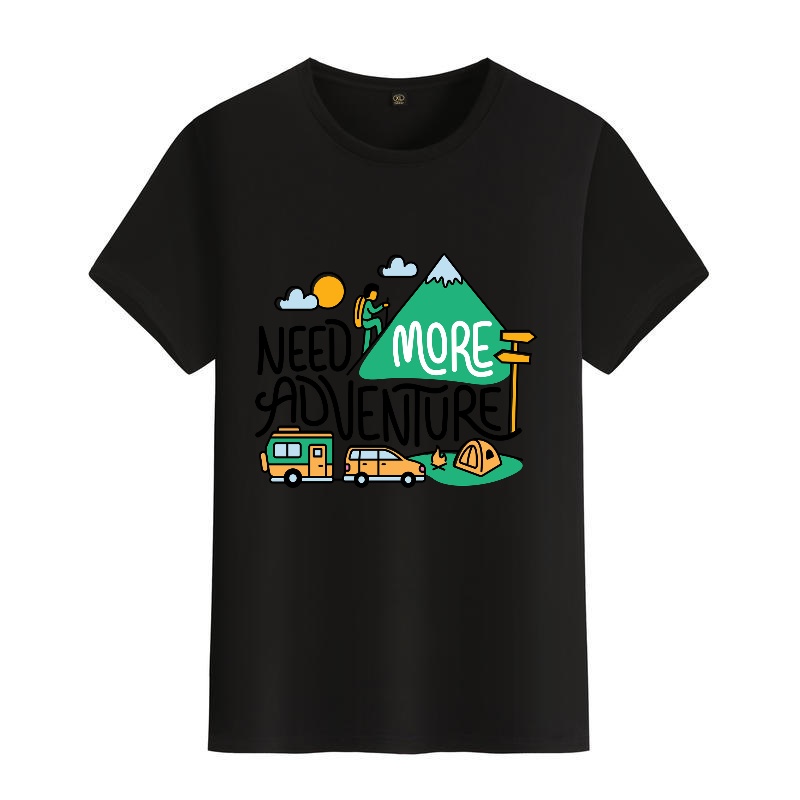 Men's Black Round-Neck Short-S - Outdoor Adventure Outfit recensie en prijs
