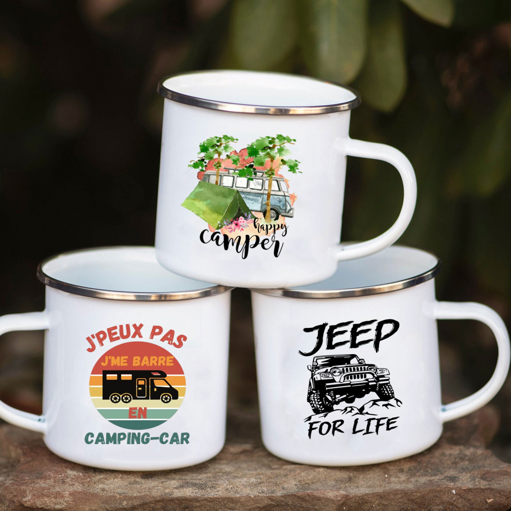 Camping Car Enamel Mug Adventu - Outdoor Adventure Ideas recensie en prijs