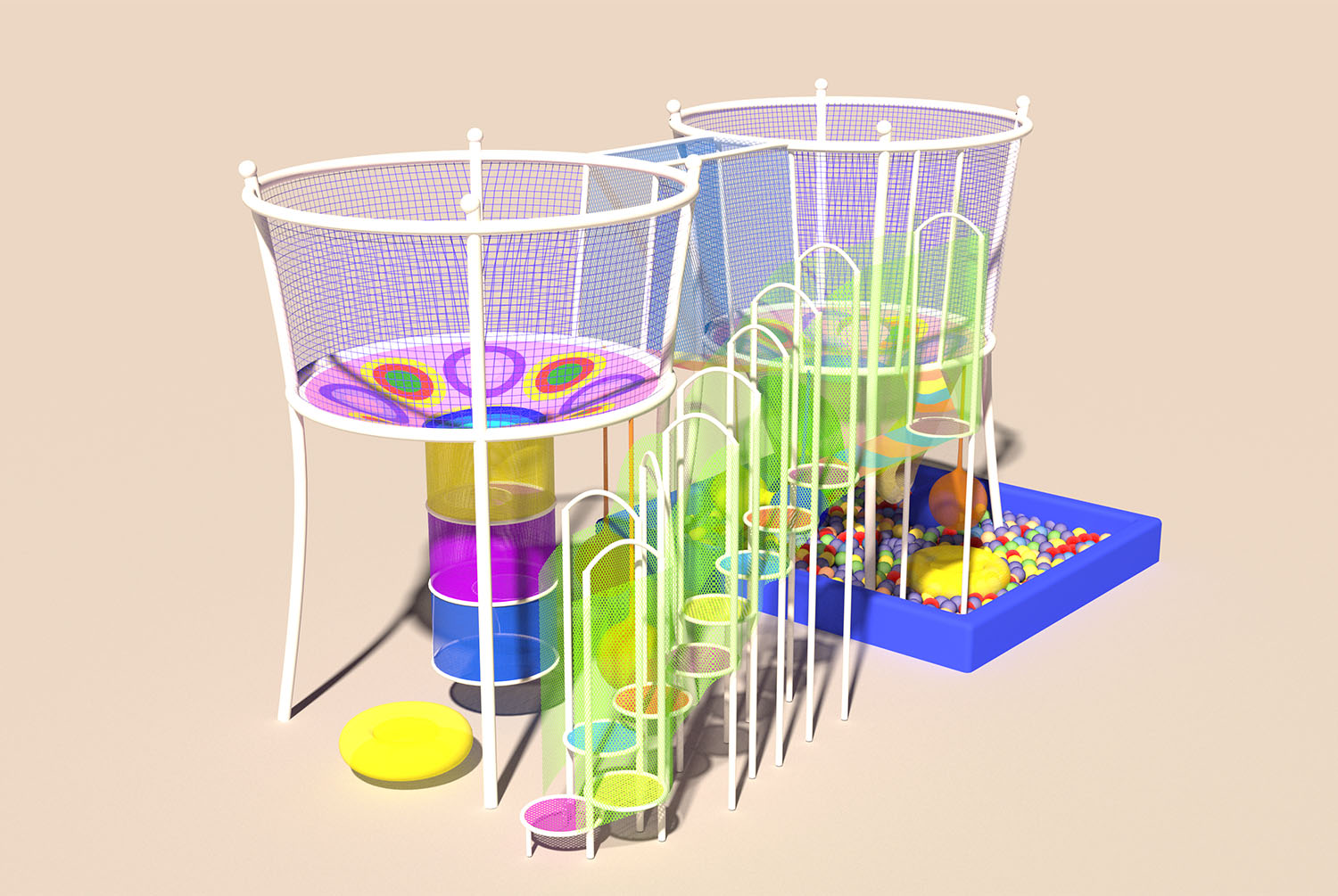 Rainbow Net Playground for Adv - Outdoor Adventure Course recensie en prijs