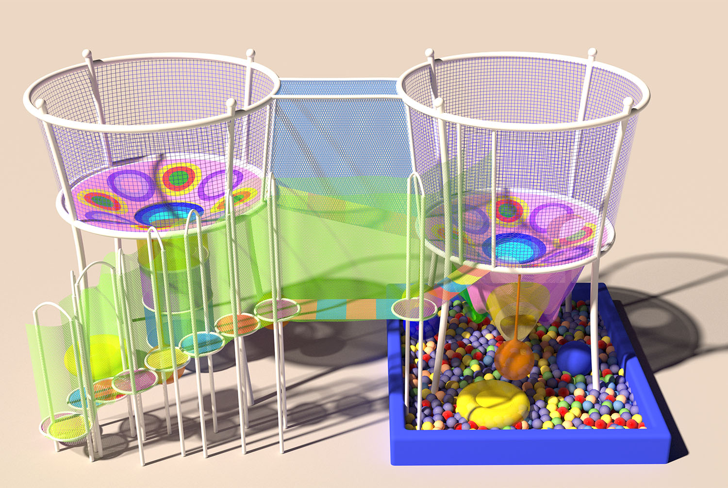 Rainbow Net Playground for Adv - Outdoor Adventure Course recensie en prijs