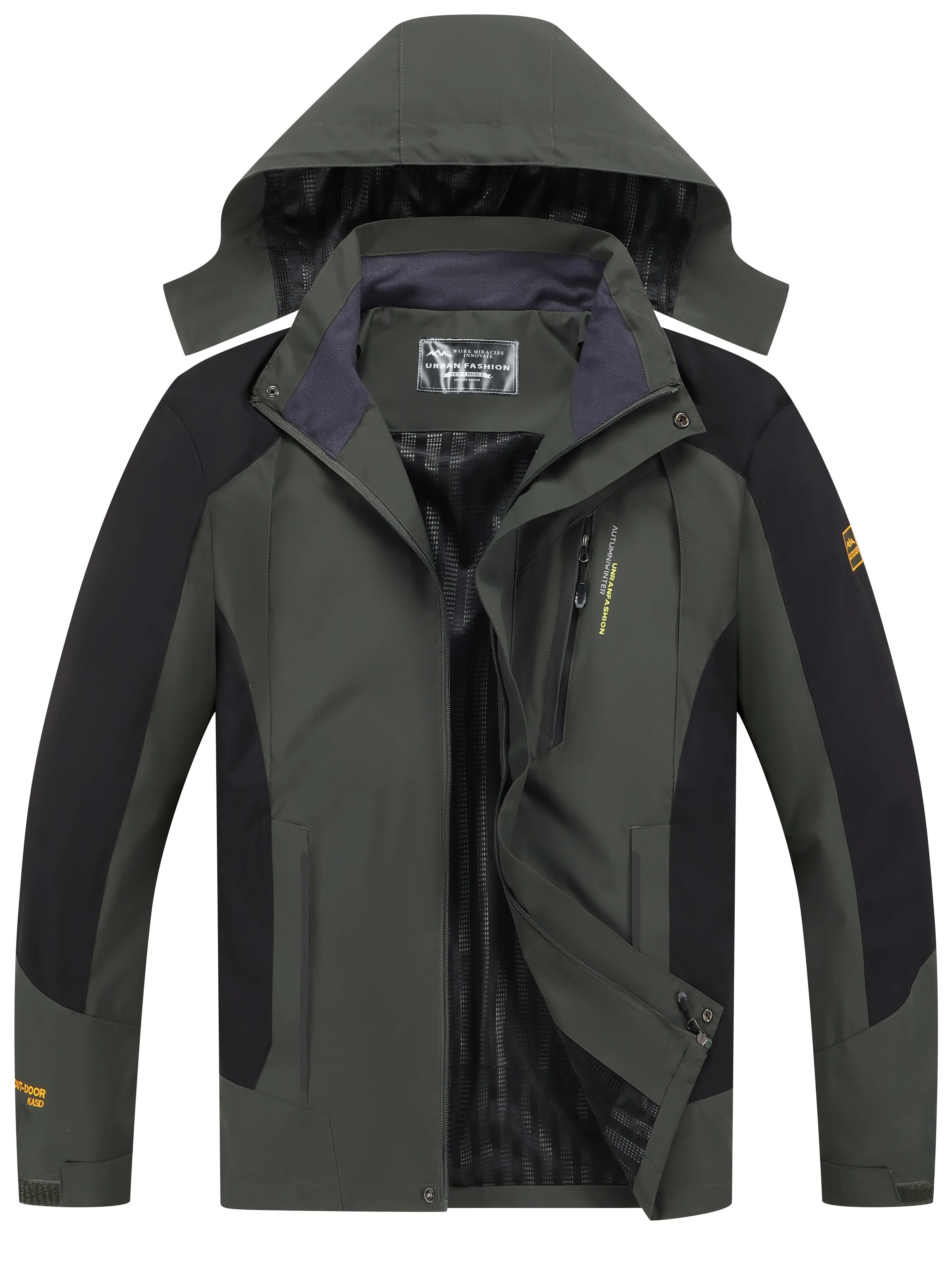 Men's Waterproof Hiking Jacket - Outdoor Adventure Hat recensie en prijs