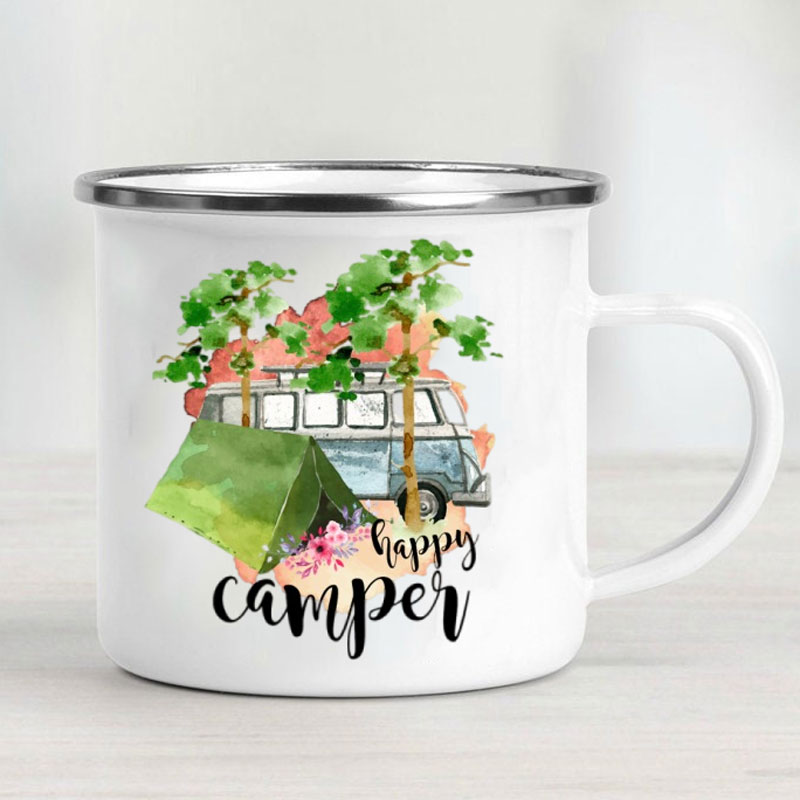 Camping Car Enamel Mug Adventu - Outdoor Adventure Ideas recensie en prijs